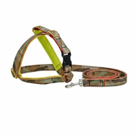 Camo Adult Dog Harness & Leash Set